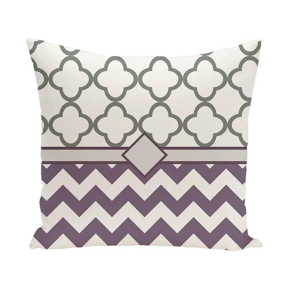 E by design Express Line Geometric Print Pillow